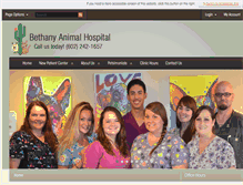 Tablet Screenshot of bethanyanimalhospital.com